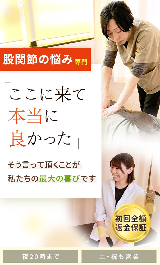 股関節痛・変形性股関節症